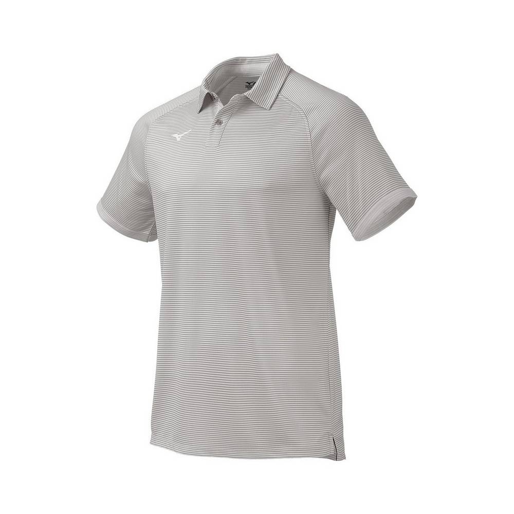 Camisas Polo Mizuno Scout - Homem - Cinzentas - JGALO4167